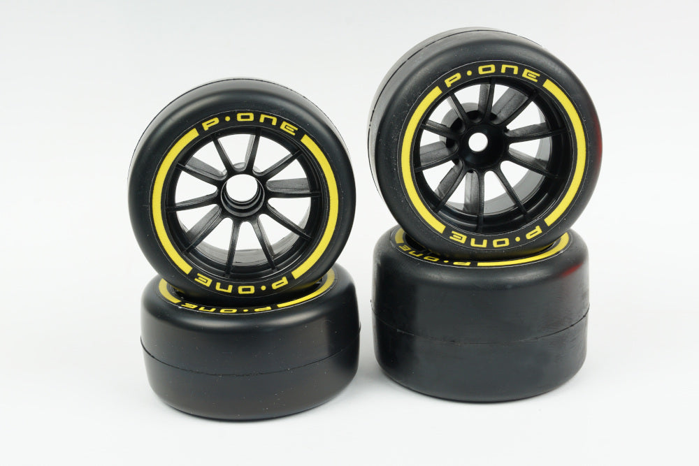 RUBBER TYRES FOR FORMULA CAR 1/10 COMPLETE SET